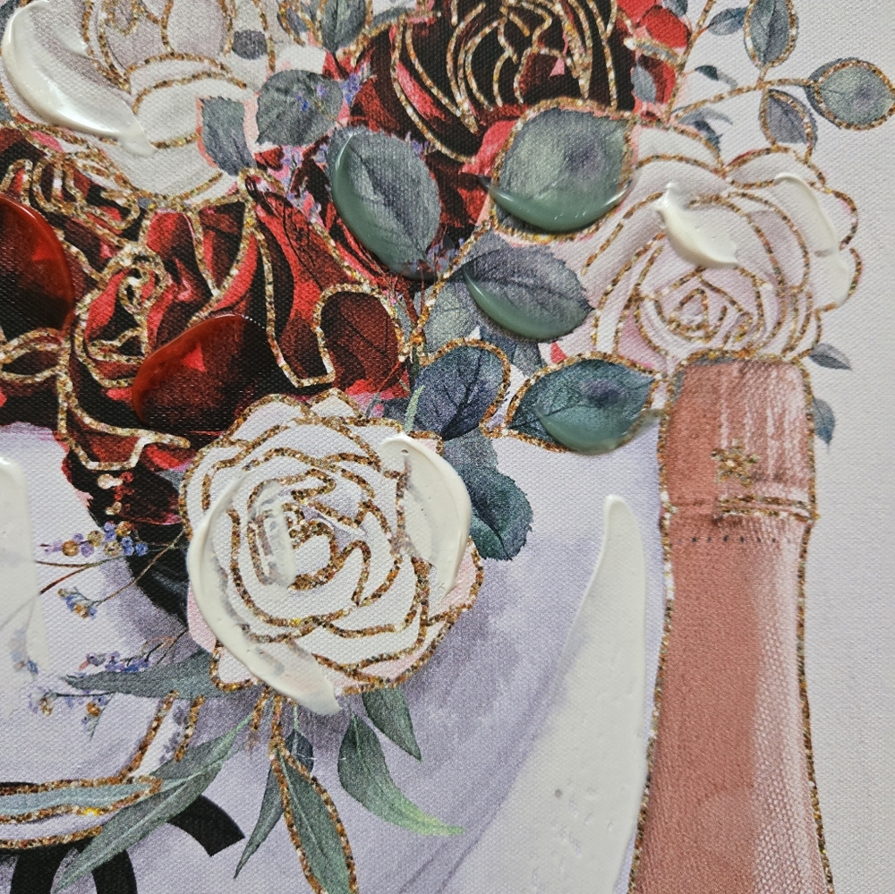 🥀NWT Hand Embellished Chanel Prada Gucci Wall Art - Picture 3 of 7